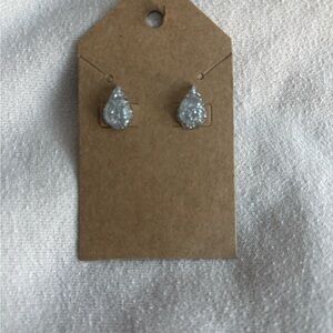 Elegant Silver Teardrop Earrings
